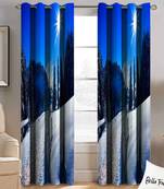 BELLA TRUE Digital Printed Door Curtains Multicolor (7 Feet) Pack of2