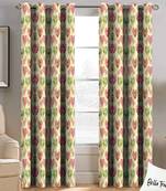 BELLA TRUE Digital Printed Door Curtains Multicolor (7 Feet) Pack of2