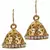 Filigree 18K Antique Gold Plated CZ Jhumki Earring for Women