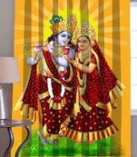 BELLA TRUE Digital Printed Door Curtains Multicolor (7 Feet) Pack of1