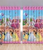 BELLA TRUE Digital Printed Window Curtains Multicolor (5Feet) Pack of2