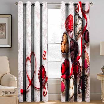BELLA TRUE Digital Printed Window Curtains Multicolor (5Feet) Pack of2 2