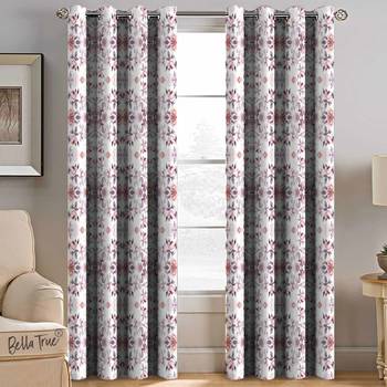 BELLA TRUE Digital Printed Window Curtains Multicolor (5Feet) Pack of2 2