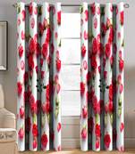 BELLA TRUE Digital Printed Window Curtains Multicolor (5Feet) Pack of2