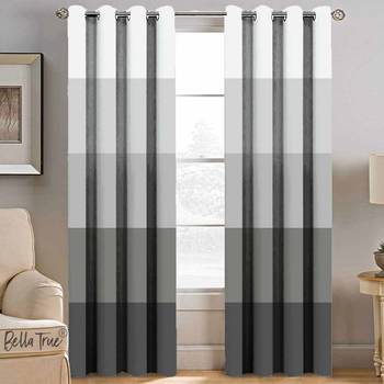 BELLA TRUE Digital Printed Window Curtains Multicolor (5Feet) Pack of2 1