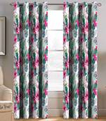 BELLA TRUE Digital Printed Window Curtains Multicolor (5Feet) Pack of2
