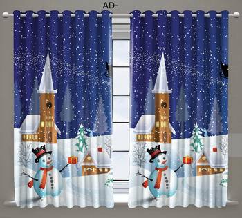BELLA TRUE Digital Printed Window Curtains Multicolor (5Feet) Pack of2 2