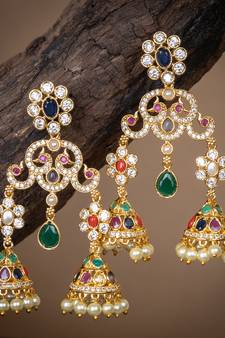 Gold pearl south-indian-jewellery