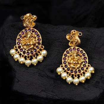 Gold ruby   chandbali 1