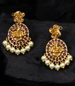 Gold ruby   chandbali