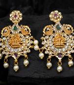 Gold cubic zirconia south-indian-jewellery