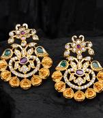 Gold cubic zirconia designer-jewellery