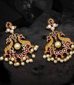 Gold ruby   chandbali