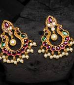 Gold ruby   chandbali
