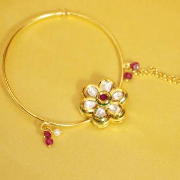 Ruby Kundan Meenakari Nose Ring 2