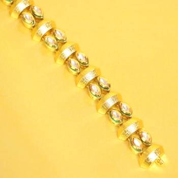 Kundan Meenakari Antique Gold Look Bracelet 2