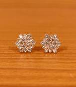 Yellow citrine studs