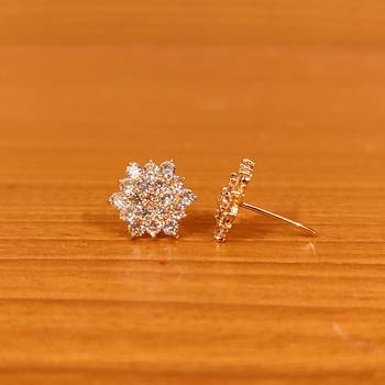 Yellow citrine studs 2