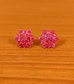 Red ruby  studs