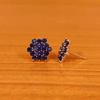 Blue onyx studs 2