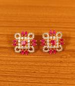 Red ruby  studs