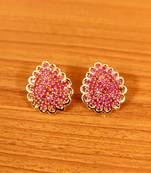 Red ruby  studs
