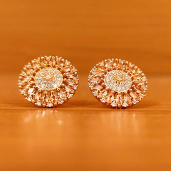 Yellow citrine studs 2