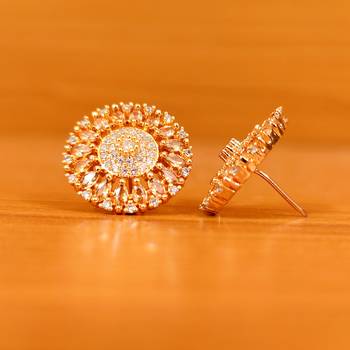 Yellow citrine studs 3