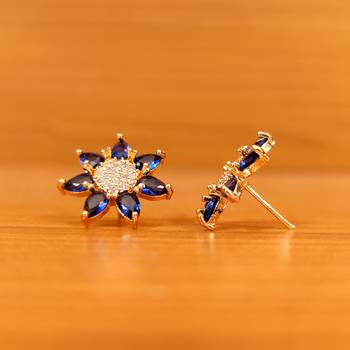 Blue sapphire  studs 2