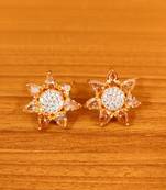 Yellow citrine studs