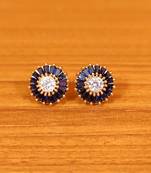 Blue sapphire  studs