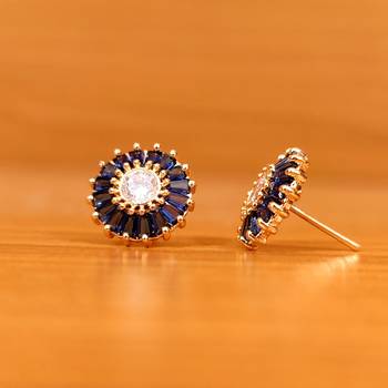 Blue sapphire  studs 2