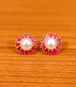 Red ruby  studs