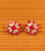 Red ruby  studs