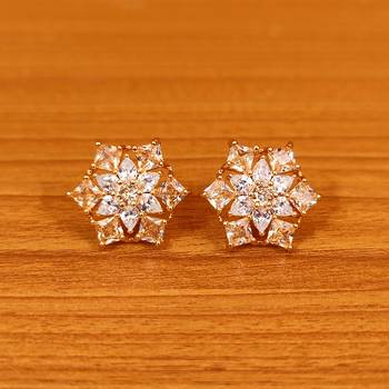 Yellow citrine studs 1