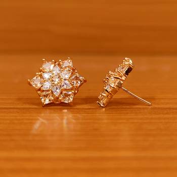 Yellow citrine studs 2