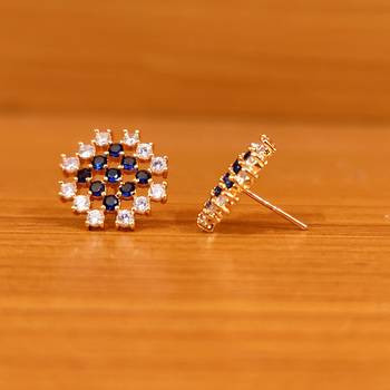 Blue onyx studs 2