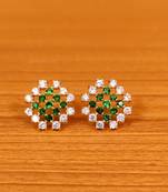 Green onyx studs