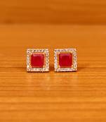 Red ruby  studs