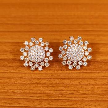 Yellow citrine studs 1