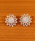 Yellow citrine studs