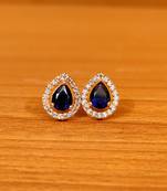 Blue sapphire  studs