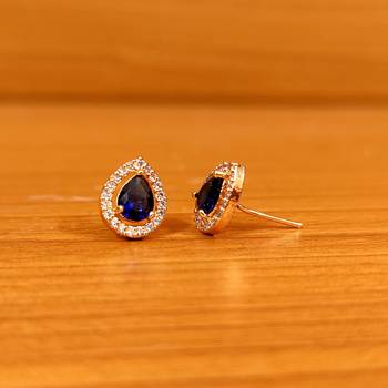 Blue sapphire  studs 2
