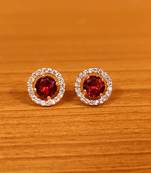 Red ruby  studs