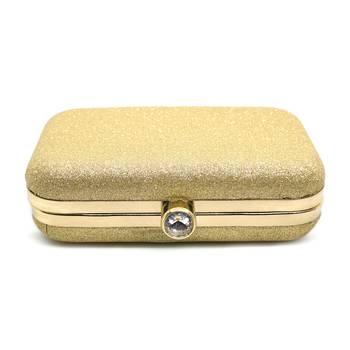 MaFs Gold Glittered Women Clutch 3