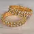 Kundan stone embellished designer bangles bd646
