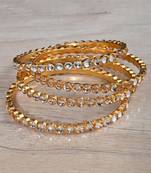 Kundan Stone Embellished Designer Bangles BD650