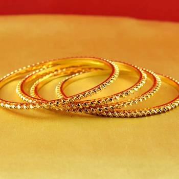 gold platted  bangles muti coulor  size-2.8 1