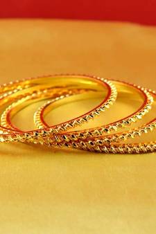 gold platted  bangles muti coulor  size-2.8