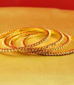 gold platted  bangles muti coulor  size-2.8
